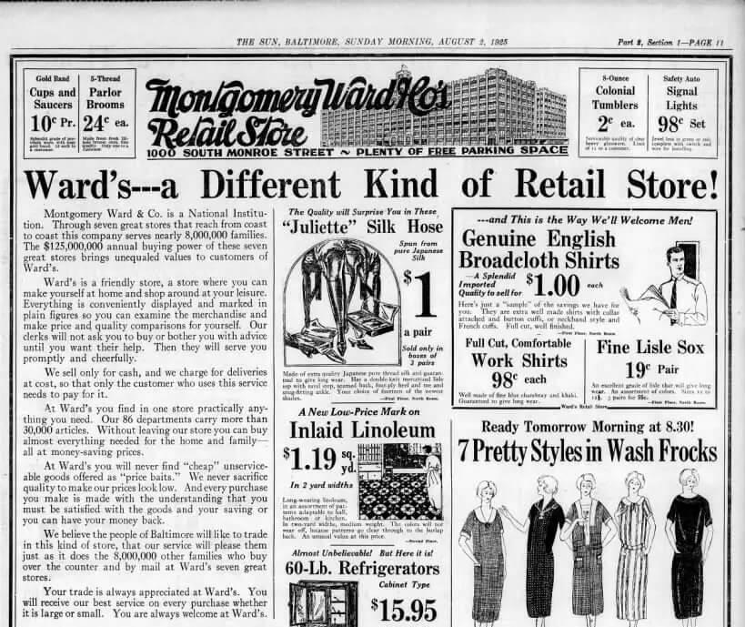 スペシャルMontgomery Ward B-9WINDWARD50sCROWN ファッション
