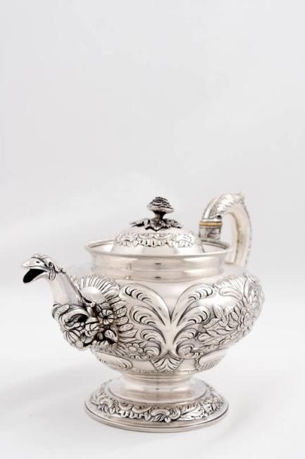 Silver tea pot