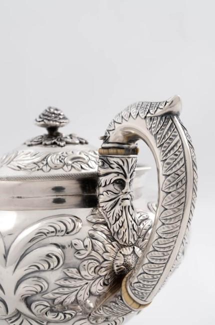 Silver tea pot