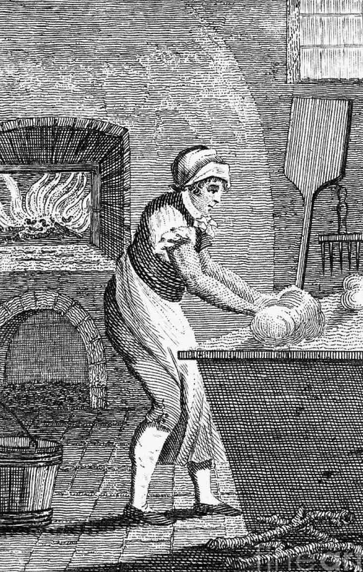 Baker from The Book of Trades, or, Library of the Useful Arts, 1815