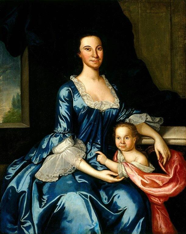Margaret’s Mother, Anne Lloyd Tilghman, along with her younger sister Anna Maria by John Hesselius, circa 1757.