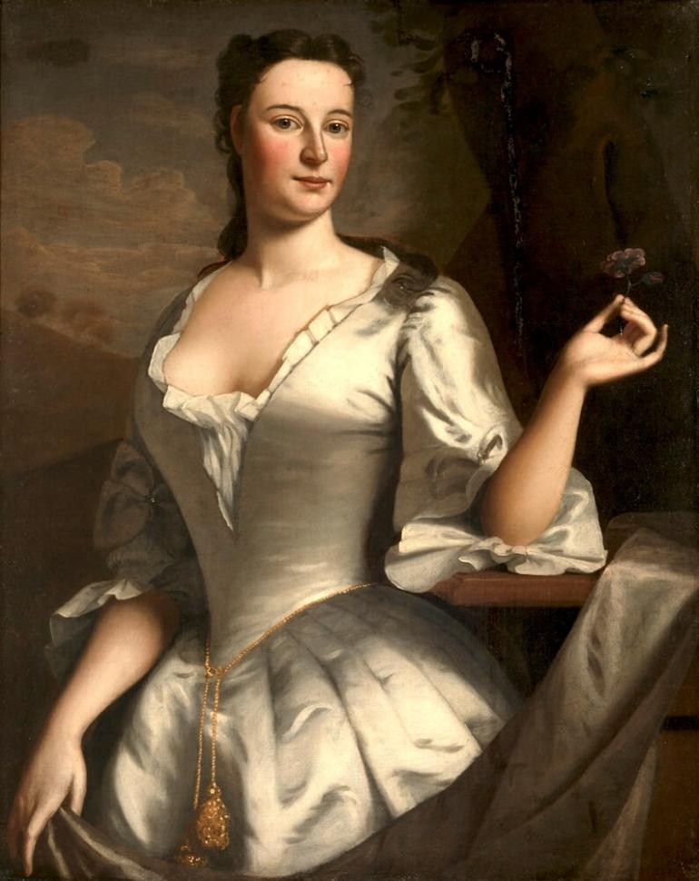 Anne Francis Tilghman,  by Robert Feke, c1750.