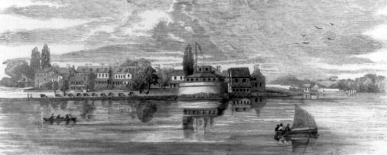 View of the Naval Academy, Annapolis, Md.,1853.