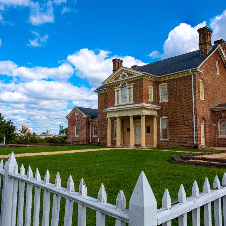 Mount Clare mansion in Baltimore’s Carroll Park, 2022.