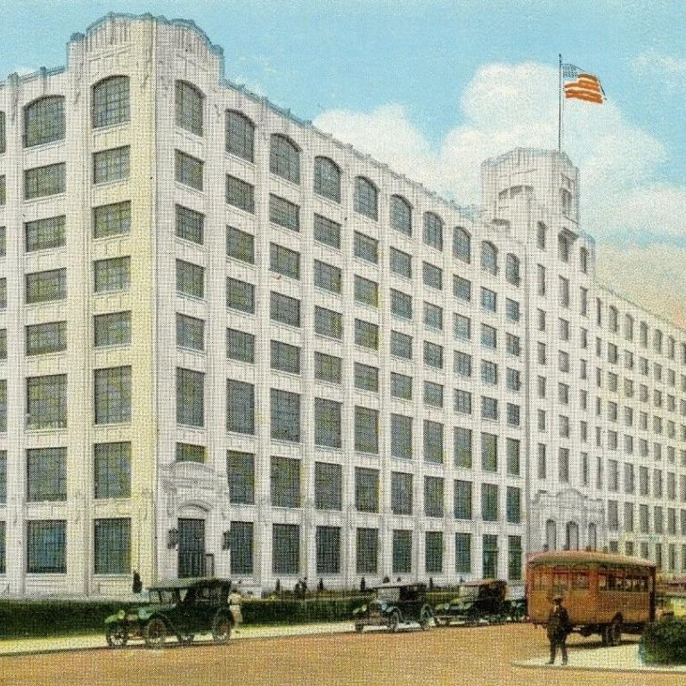 Postcard of the Baltimore Catalog House, circa 1925.