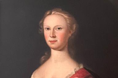 Mary Clare Carroll, the Barrister’s sister, who married Nicholas Maccubbin, an Annapolis merchant. Portrait by John Hesselius, circa 1747. 